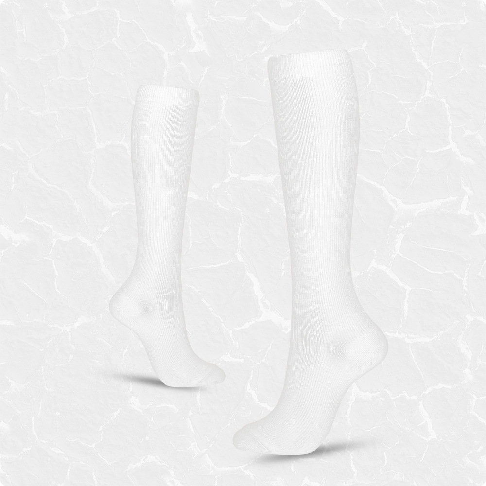 AL001121 Hot Sale Comfortable Nylon Quick Dry Knee High Running Sport Travel Unisex Solid Multi Color Compression Socks - Image 4