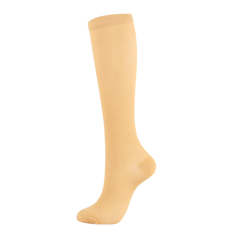 AL001121 Hot Sale Comfortable Nylon Quick Dry Knee High Running Sport Travel Unisex Solid Multi Color Compression Socks - Image 8