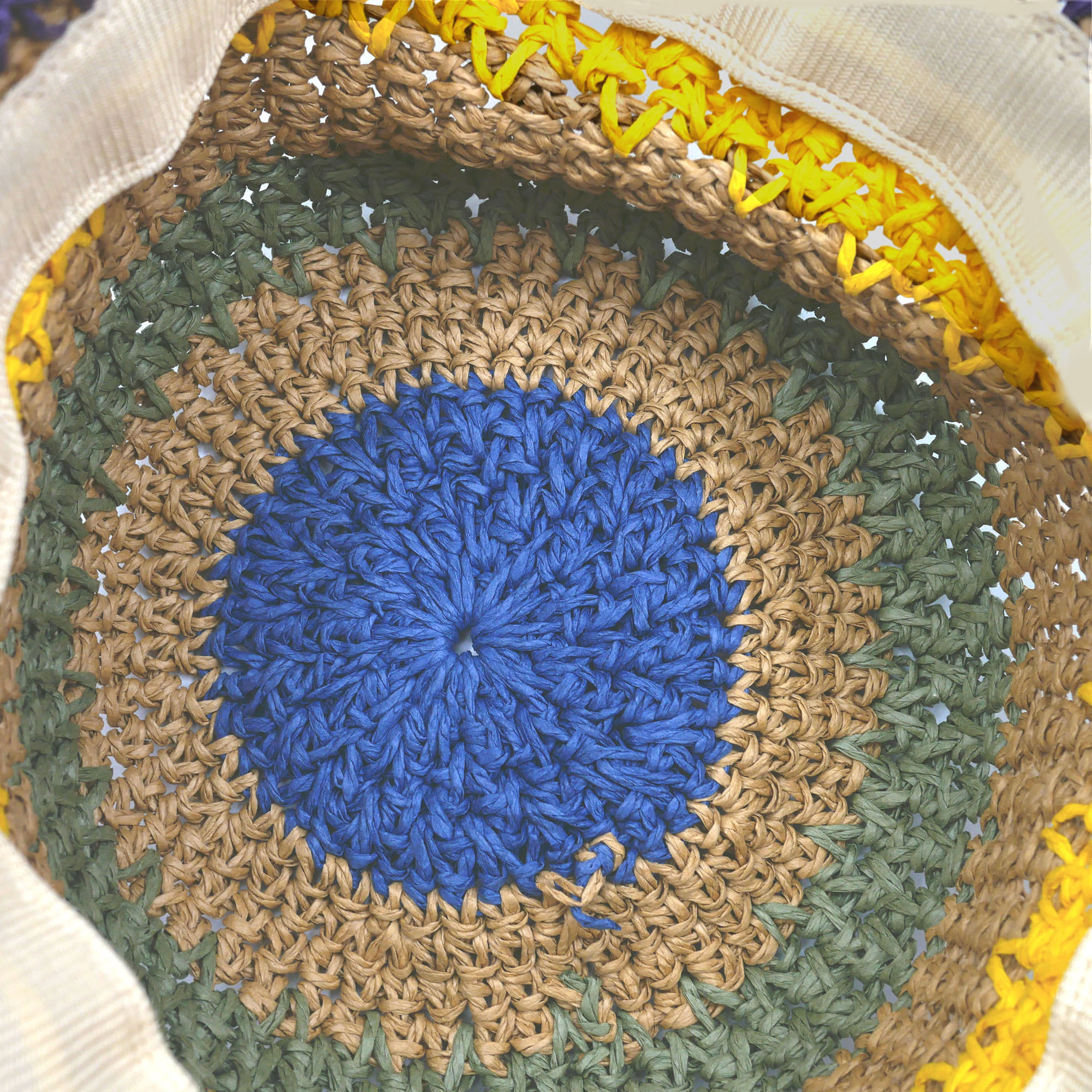 AL000549 ALLCH WOMEN PACKABLE CROCHET STRIPE SUNHAT - Image 4