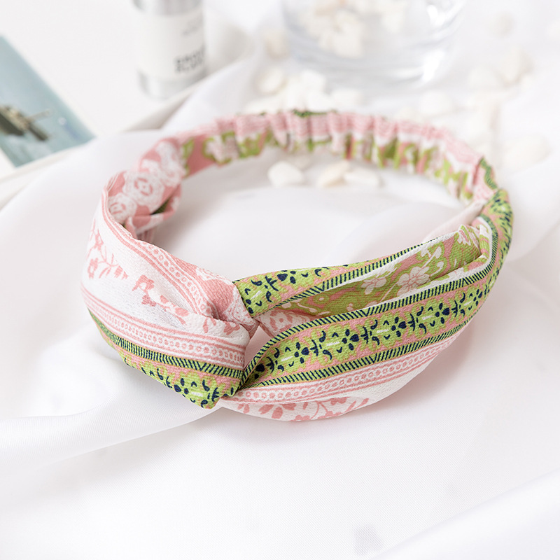 AL000964 Sweet Print Retro Headband - Image 2