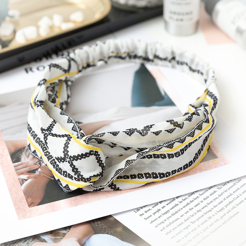 AL000964 Sweet Print Retro Headband