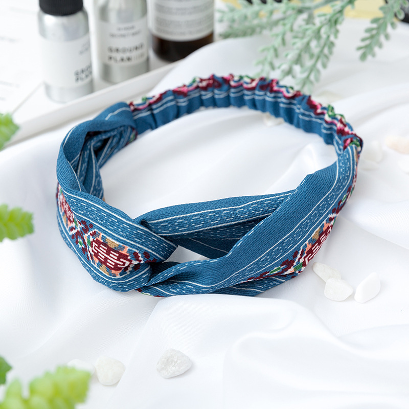 AL000964 Sweet Print Retro Headband - Image 3