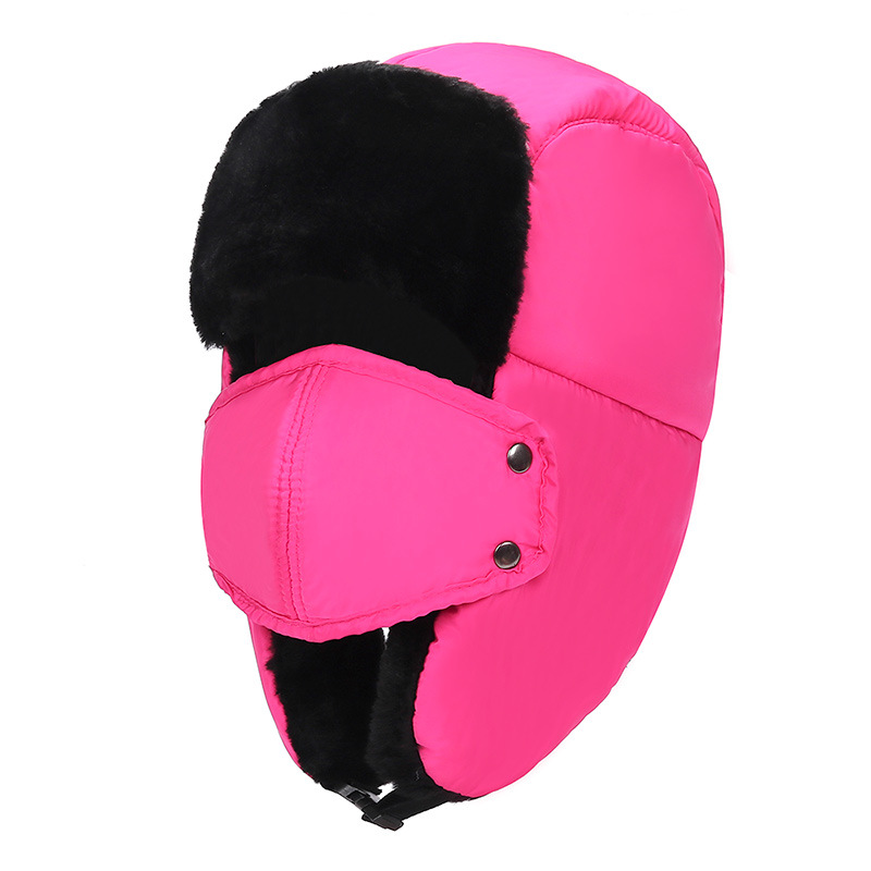 AL001180 ALLCH Women Winter Trapper Hat with Mask Ear Flaps - Image 4