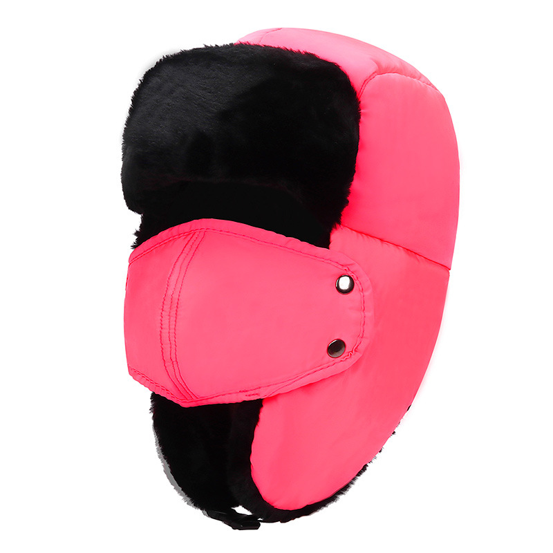 AL001180 ALLCH Women Winter Trapper Hat with Mask Ear Flaps - Image 5