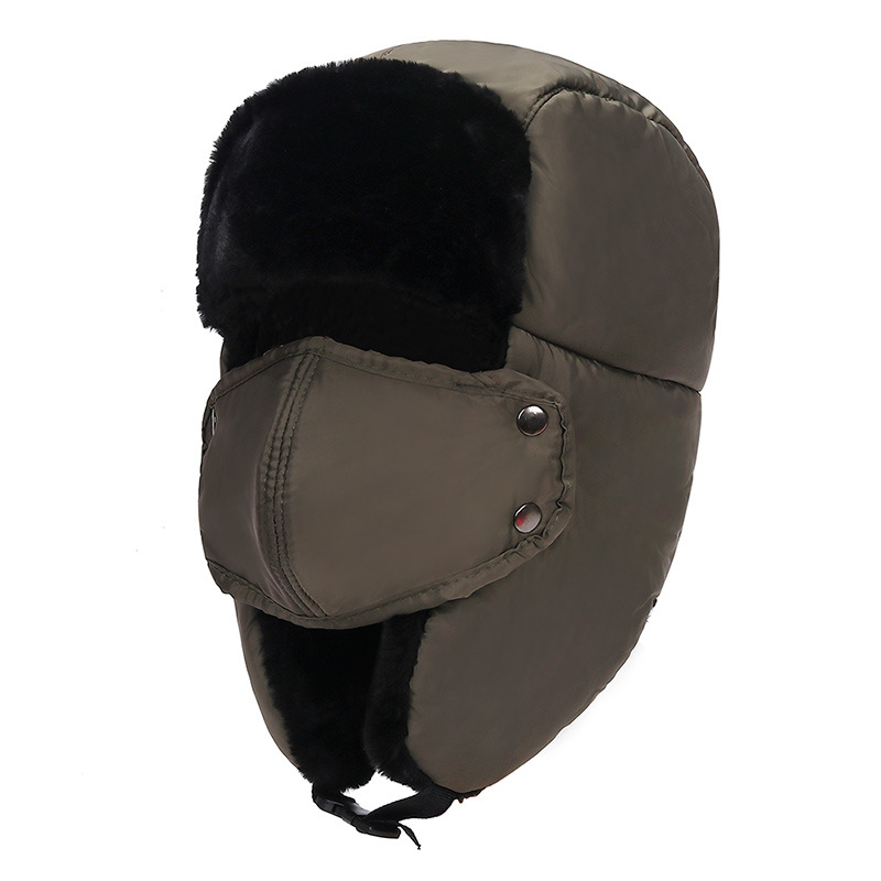 AL001180 ALLCH Women Winter Trapper Hat with Mask Ear Flaps - Image 9