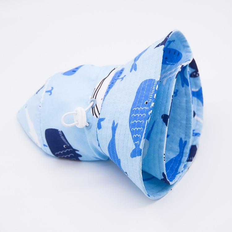 AL001437 ALLCH Boy's Whale Print Fishman Sun Hat - Image 3