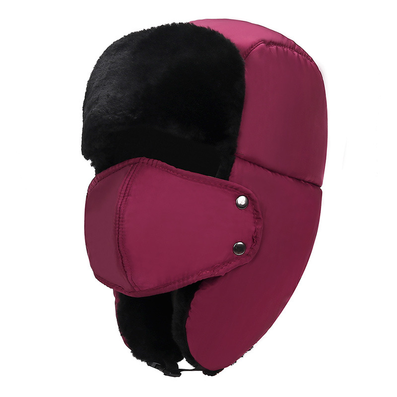 AL001180 ALLCH Women Winter Trapper Hat with Mask Ear Flaps - Image 10