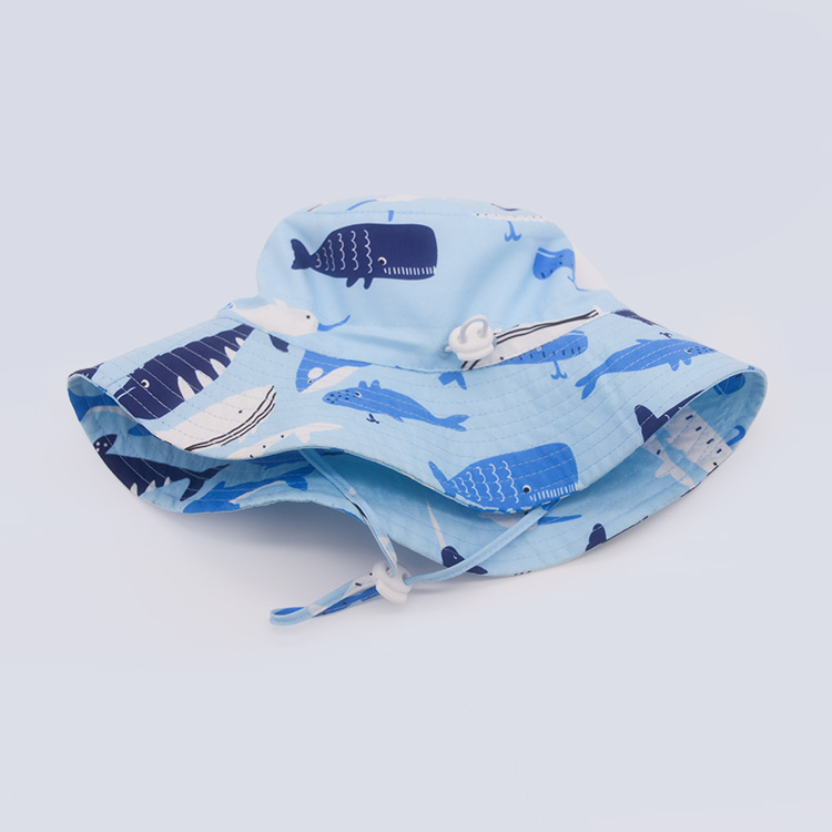 AL001437 ALLCH Boy's Whale Print Fishman Sun Hat - Image 5