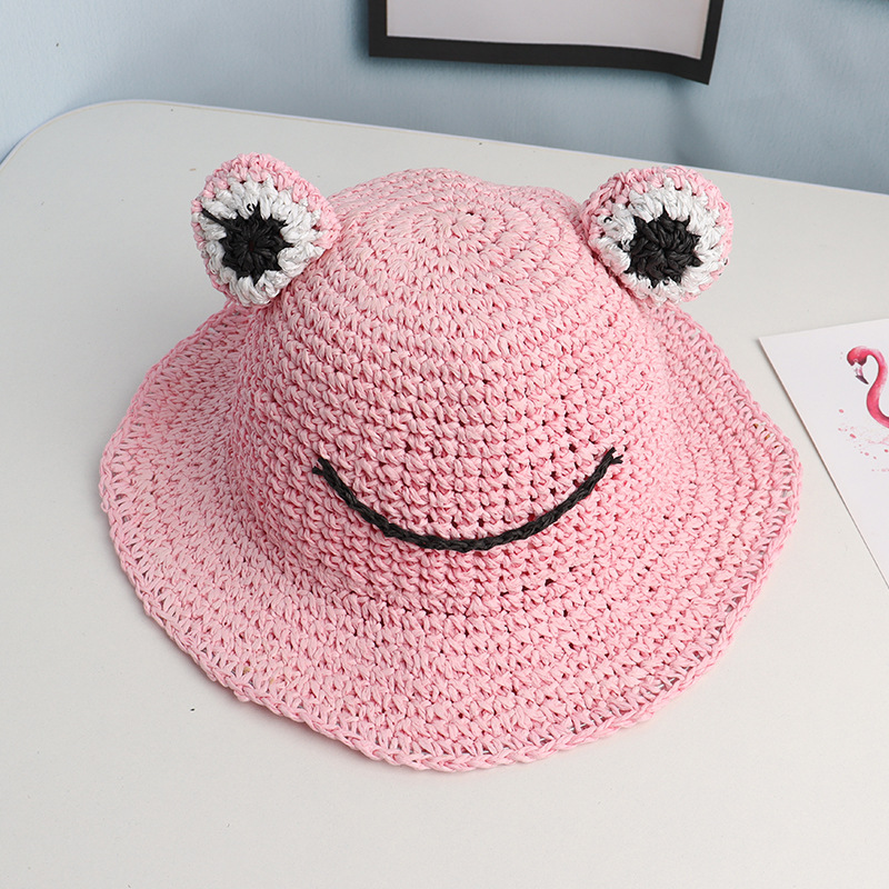 AL001319 ALLCH Girl‘s Crochet Straw Hat - Image 7