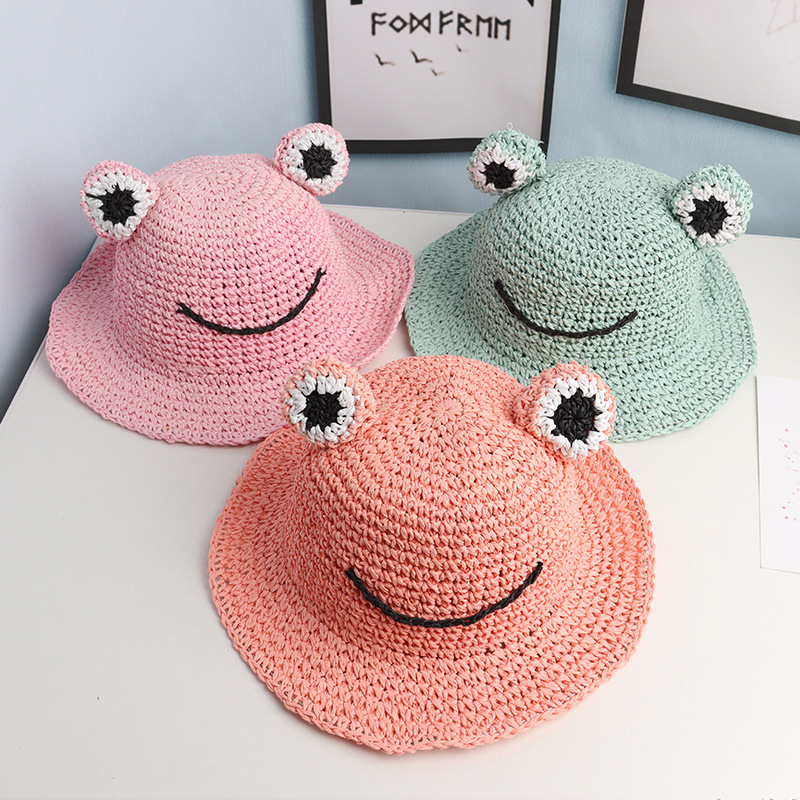 AL001319 ALLCH Girl‘s Crochet Straw Hat - Image 5