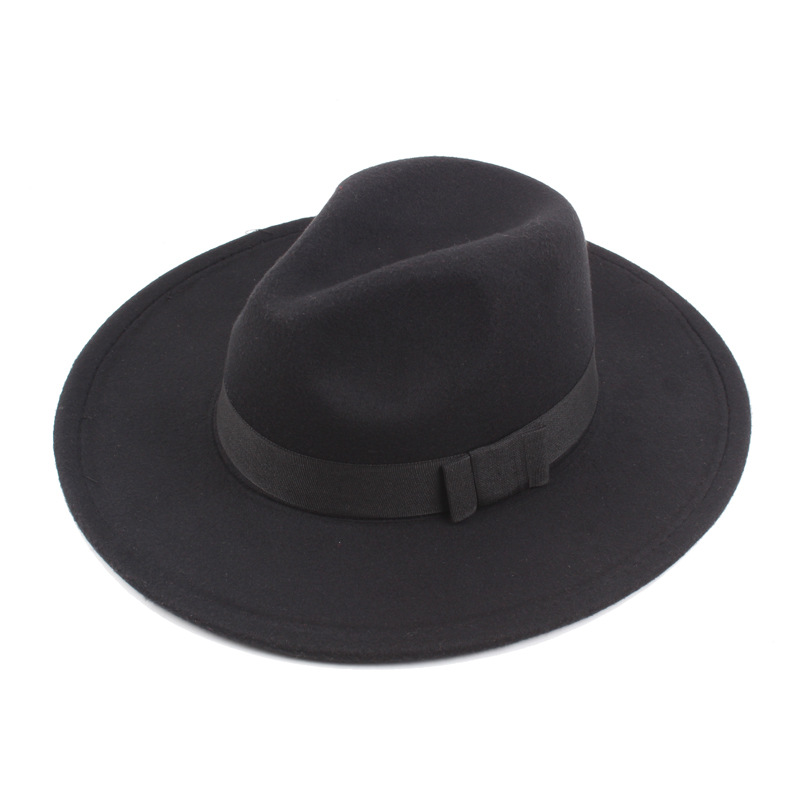 AL000223 ALLCH Big Wide Brim Women Fedora Hat - Image 3