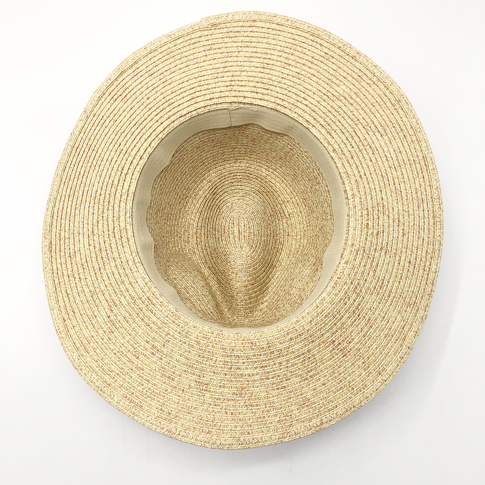 AL000306 ALLCH Women Paper Straw Panama Hat with Band - Image 6