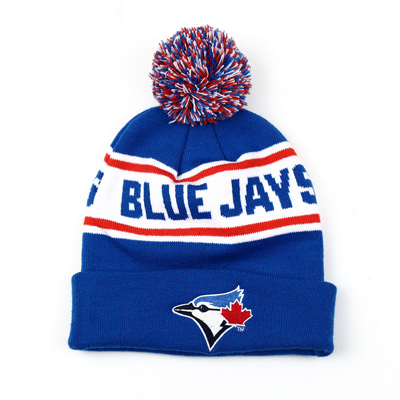 AL001367 ALLCH Boy's Knit Beanie Hat With Patches - Image 2
