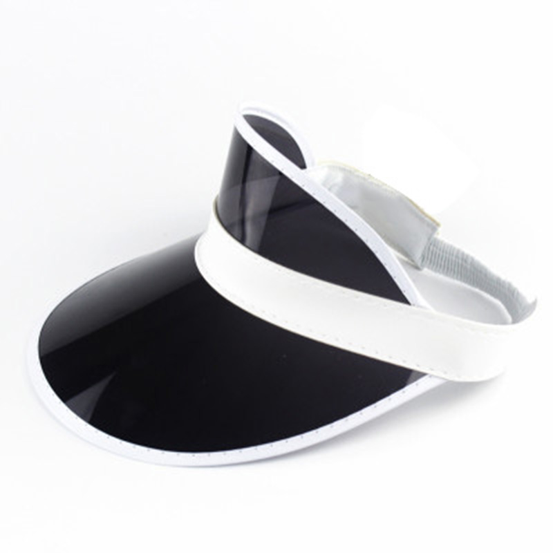 AL000322 ALLCH Women PVC Sun Visor Hat Adjustable for Outdoor - Image 2