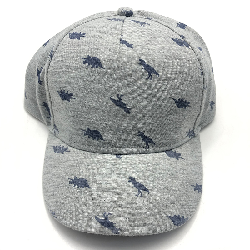 AL000418 Allch Kids Dinosaur Print Trucker Hat