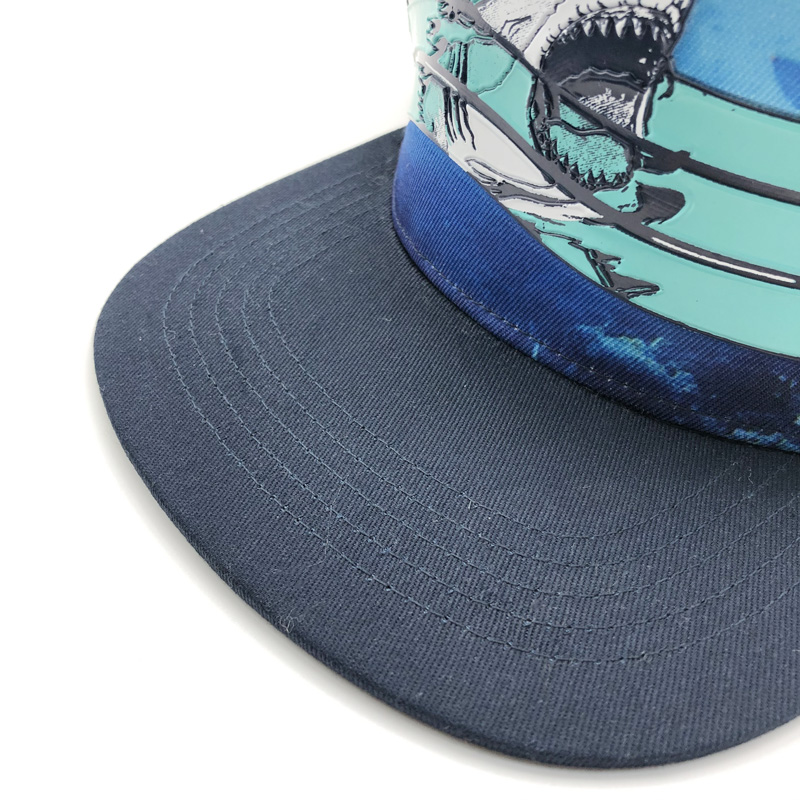 AL000681 Allch Kids Shark Theme Snap Back Baseball Cap - Image 4