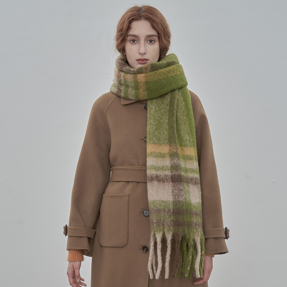 FS001387 ALLCH Classic Plaid Cashmere Scarf