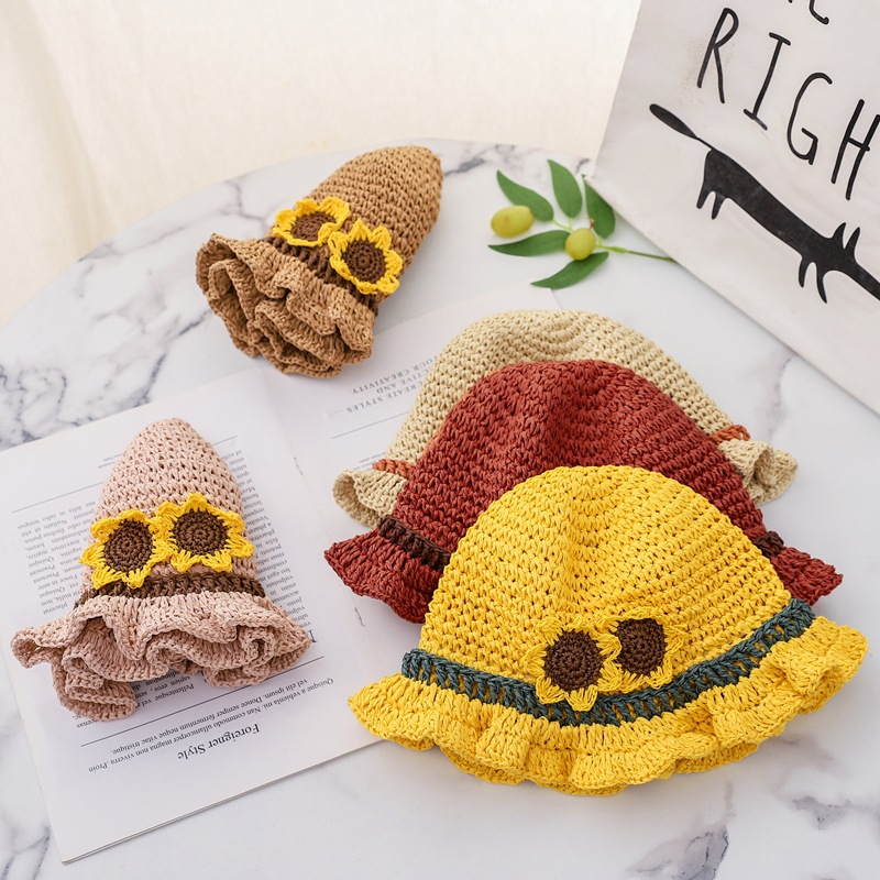AL001324 ALLCH Girl‘s Crochet Bucket Hat - Image 3