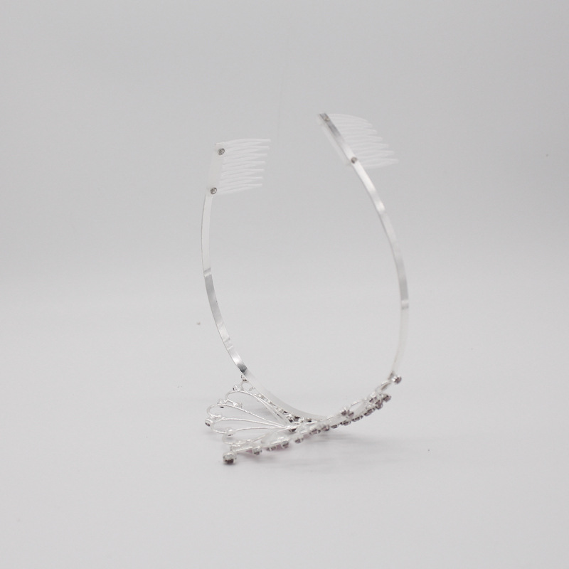 AL001512 ALLCH Tiara Bridal Rhinestone Crown - Image 3