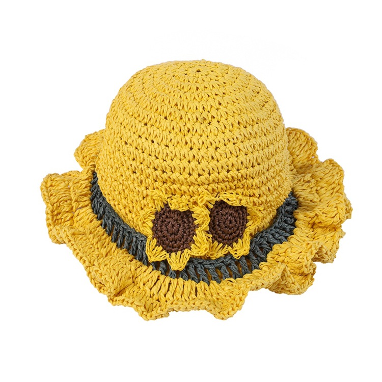 AL001324 ALLCH Girl‘s Crochet Bucket Hat - Image 6