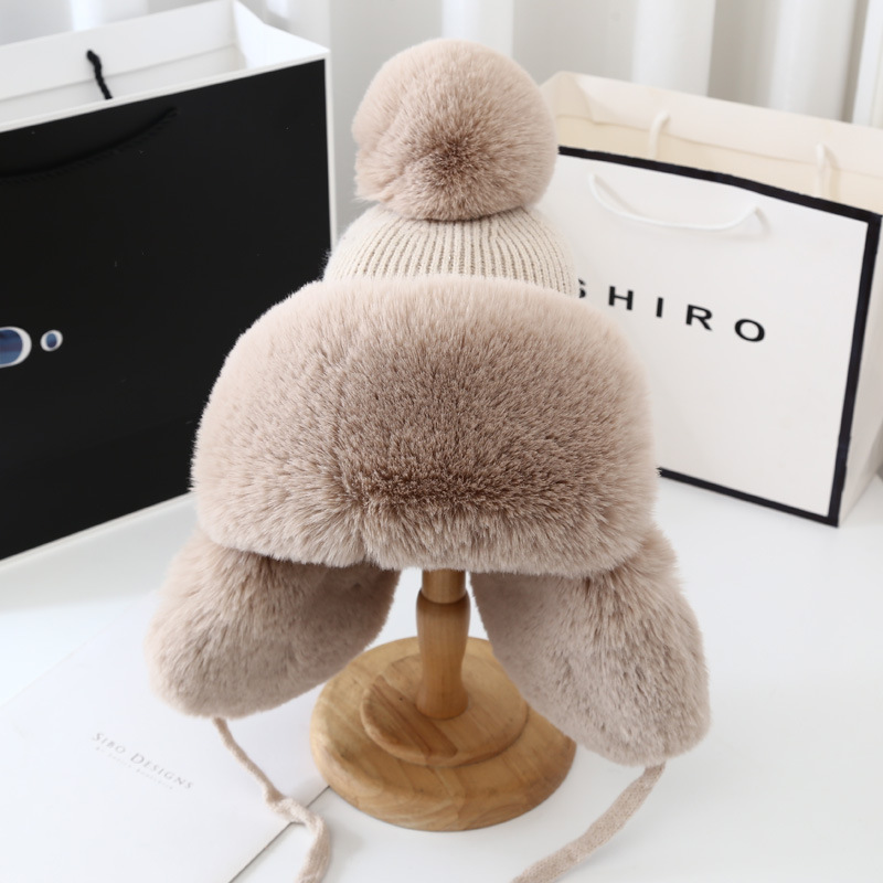 AL001181 ALLCH Warmer Faux Fur Trapper Hat for Women - Image 7