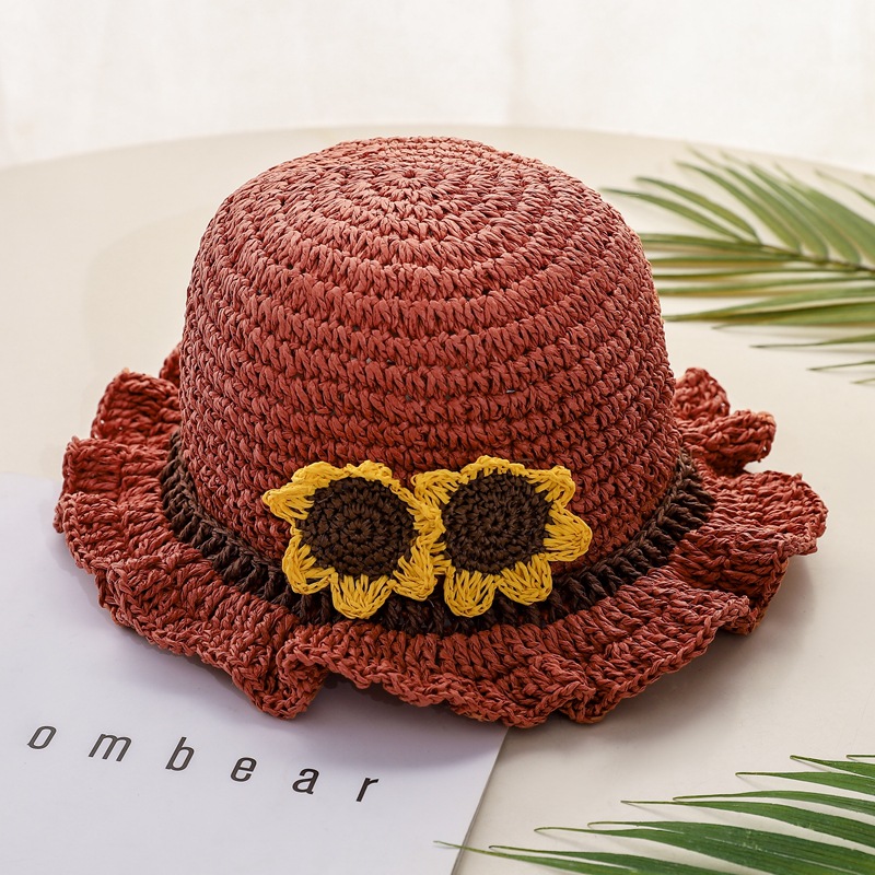 AL001324 ALLCH Girl‘s Crochet Bucket Hat - Image 11