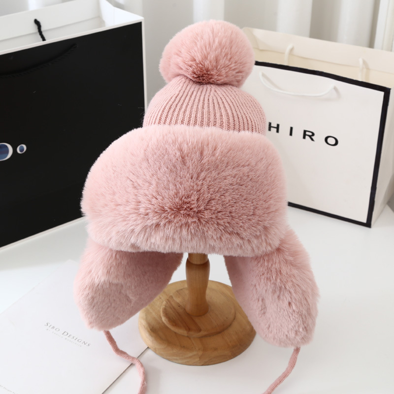 AL001181 ALLCH Warmer Faux Fur Trapper Hat for Women - Image 3