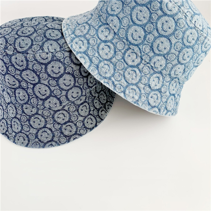 AL001322 ALLCH Girl‘s Smile Denim Fisherman Hat - Image 4