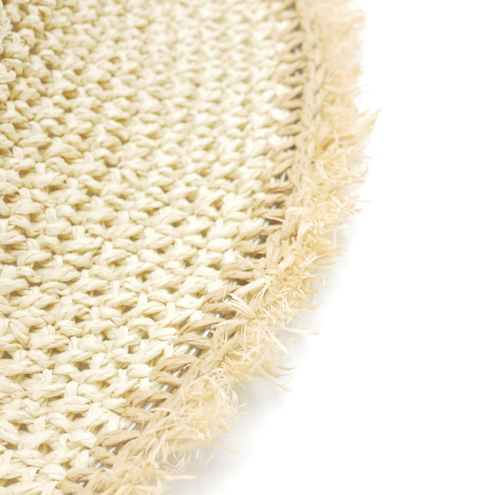 AL000742 ALLCH Women Packable Frayed Edge Crochet Sunhat - Image 4