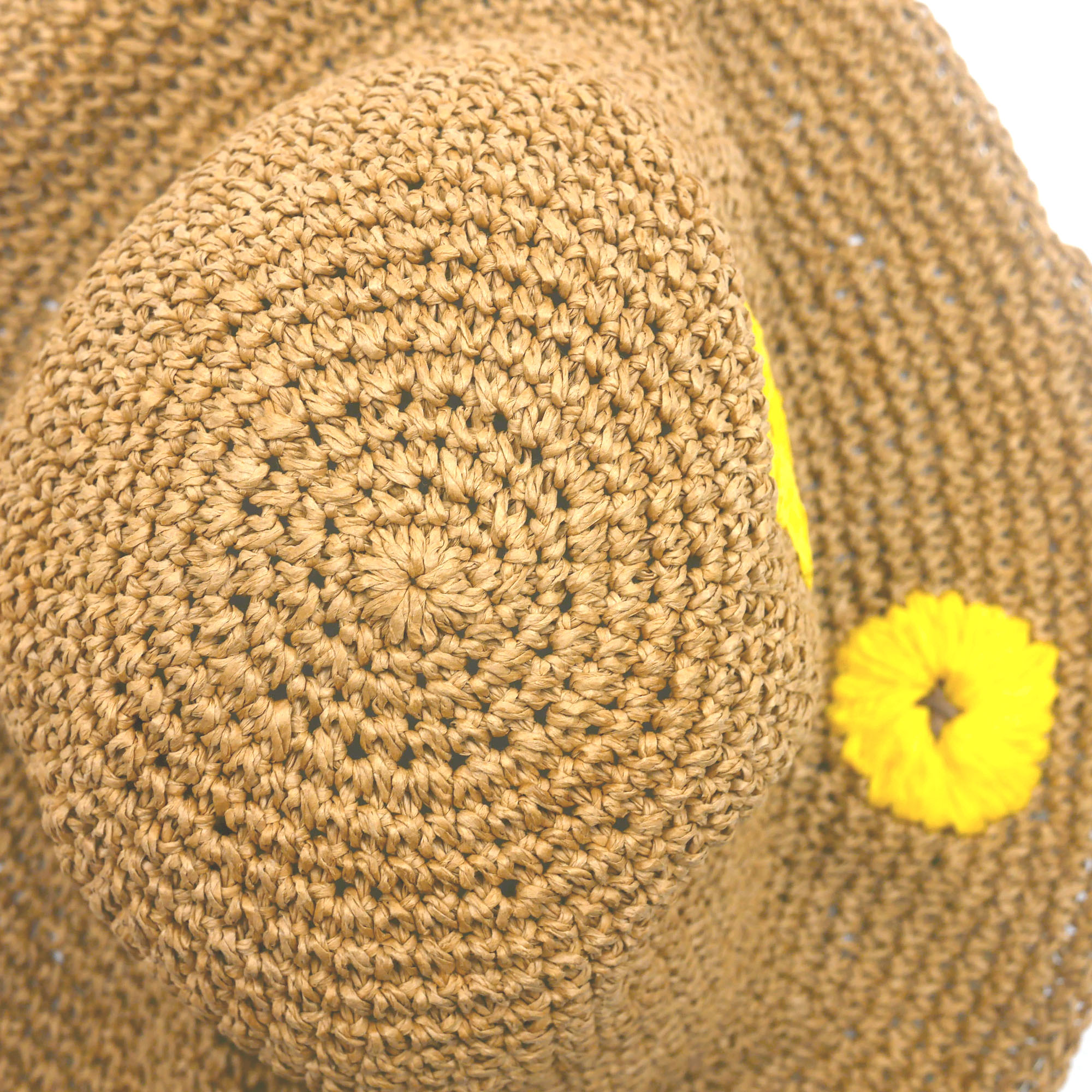 AL000740 ALLCH Women Packable Crochet Sunhat with Embroidery - Image 5