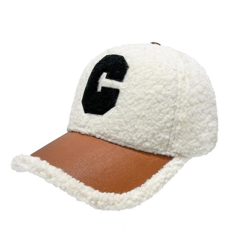 AL001459 Allch Women Contrast Lamb Fleece Plush Baseball Cap - Image 2