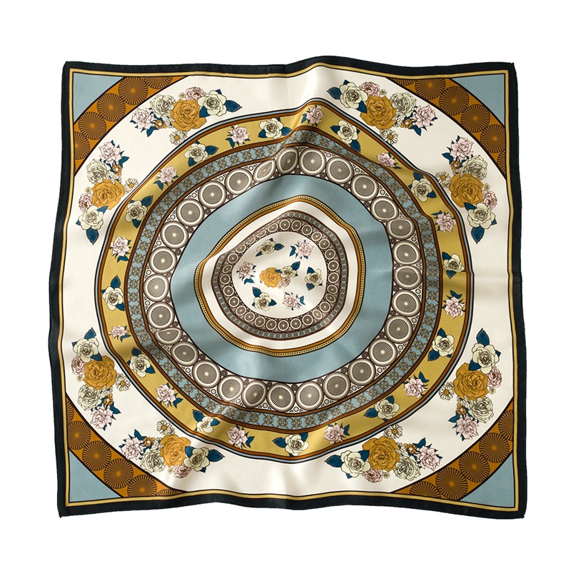 FS001375 ALLCH Satin Silk Scarf