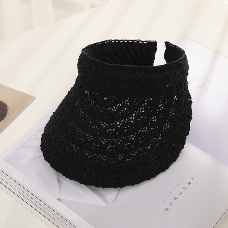 AL001336 ALLCH Women Breathable Lace Fabric Sun Visor Cap - Image 2