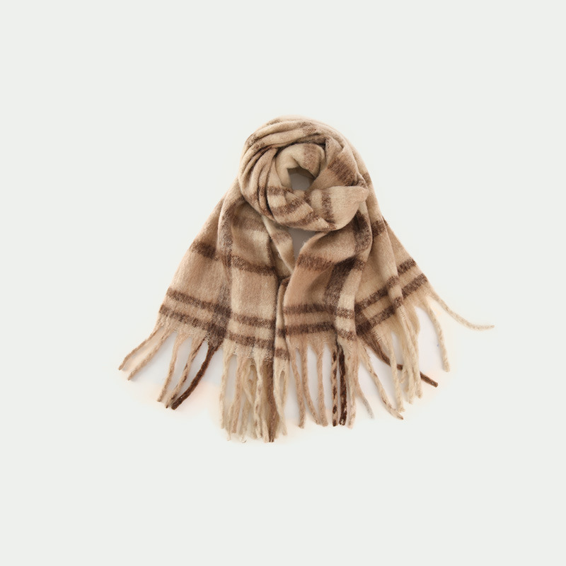 FS001387 ALLCH Classic Plaid Cashmere Scarf - Image 2