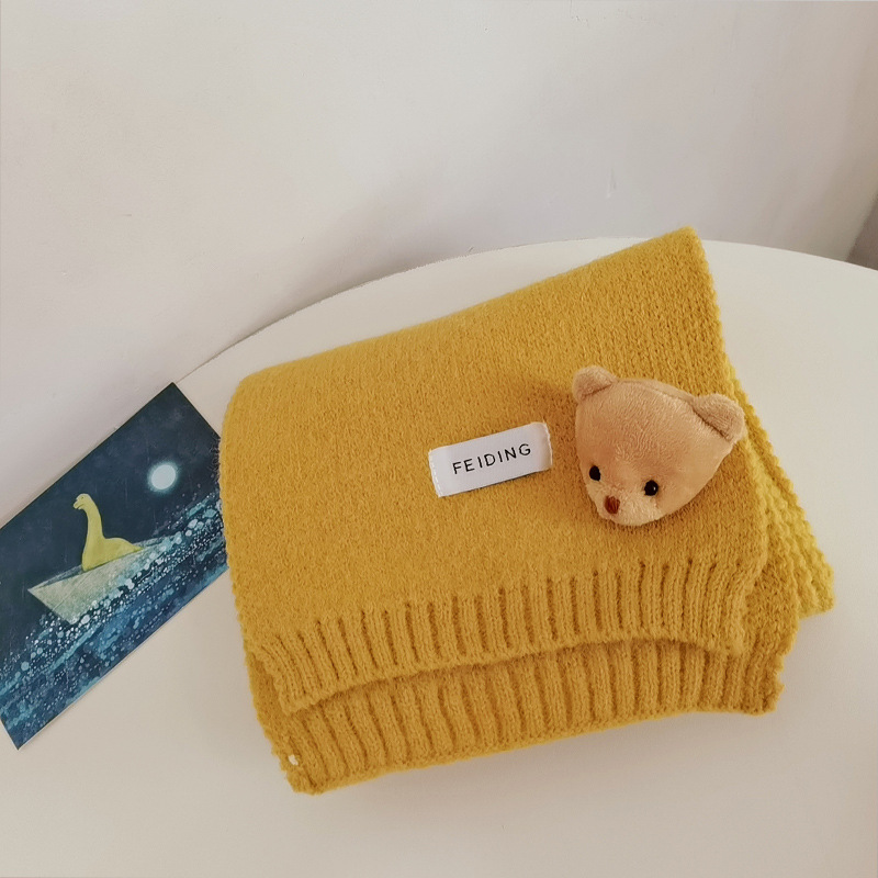 FS001403 ALLCH Cartoon Bear Scarf - Image 5