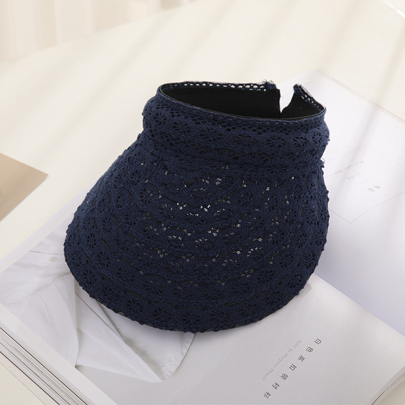 AL001336 ALLCH Women Breathable Lace Fabric Sun Visor Cap - Image 5