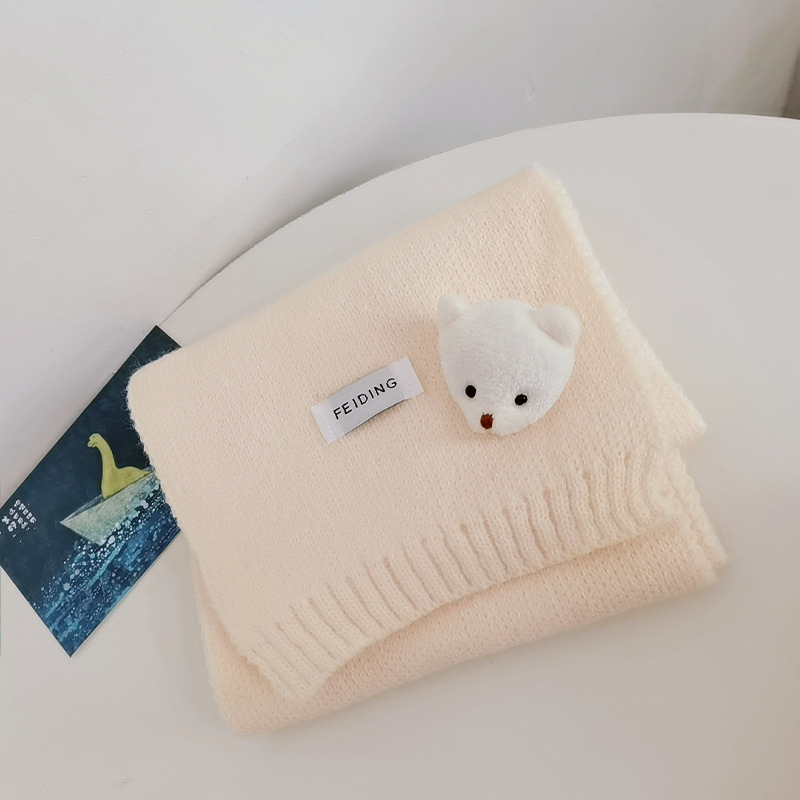FS001403 ALLCH Cartoon Bear Scarf - Image 2