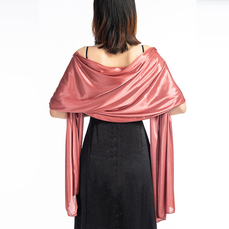 FS001307 ALLCH Evening Decorating Wedding Shiny Shawl - Image 3