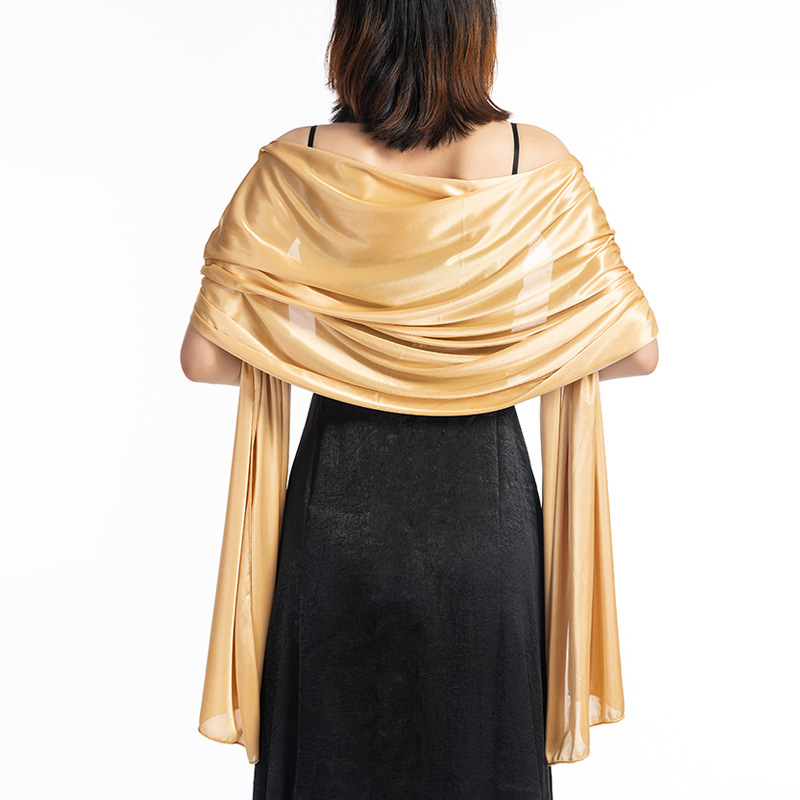 FS001307 ALLCH Evening Decorating Wedding Shiny Shawl - Image 4