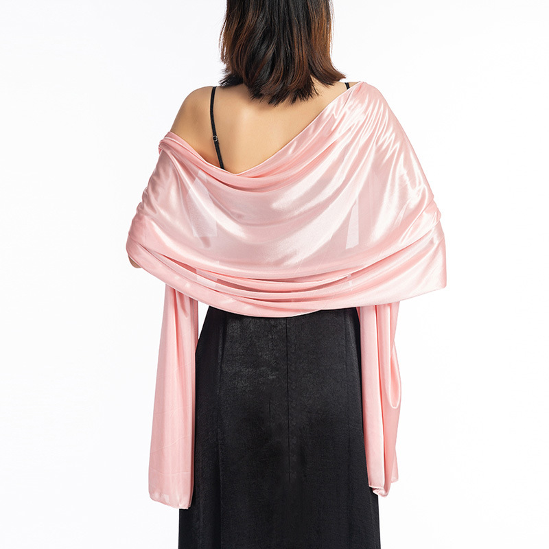 FS001307 ALLCH Evening Decorating Wedding Shiny Shawl - Image 5