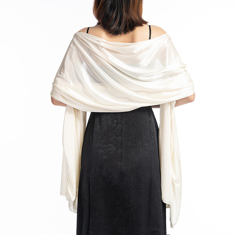FS001307 ALLCH Evening Decorating Wedding Shiny Shawl - Image 6