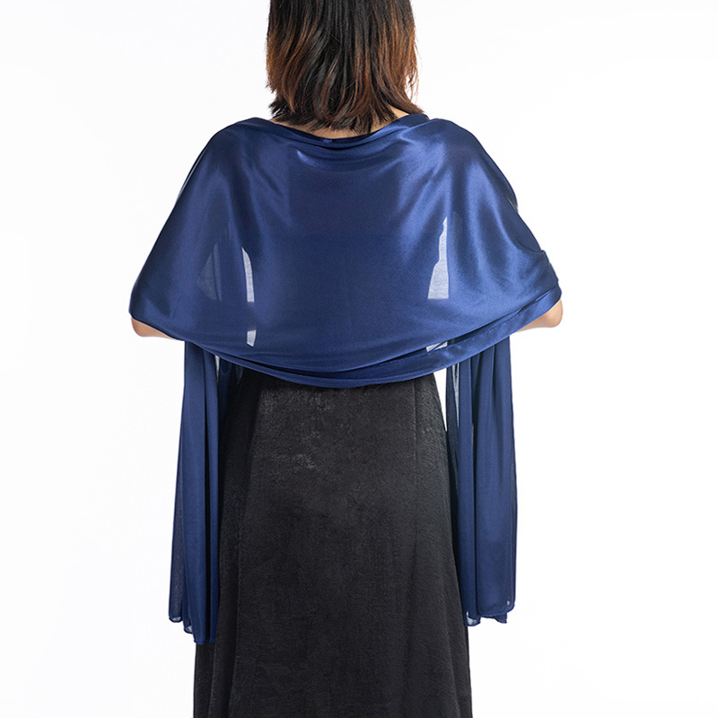 FS001307 ALLCH Evening Decorating Wedding Shiny Shawl - Image 7