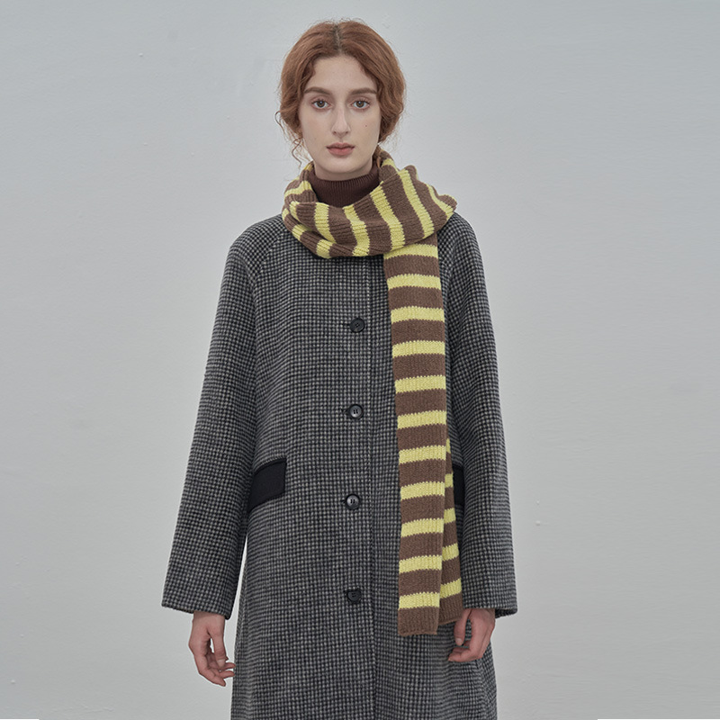 FS001388 ALLCH Premium Long Soft Striped Scarf
