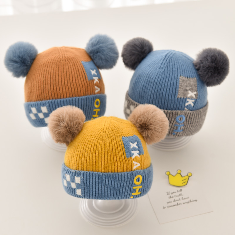 AL001353 ALLCH Baby Toddlers Winter Embroider pompom Soft Beanie - Image 7