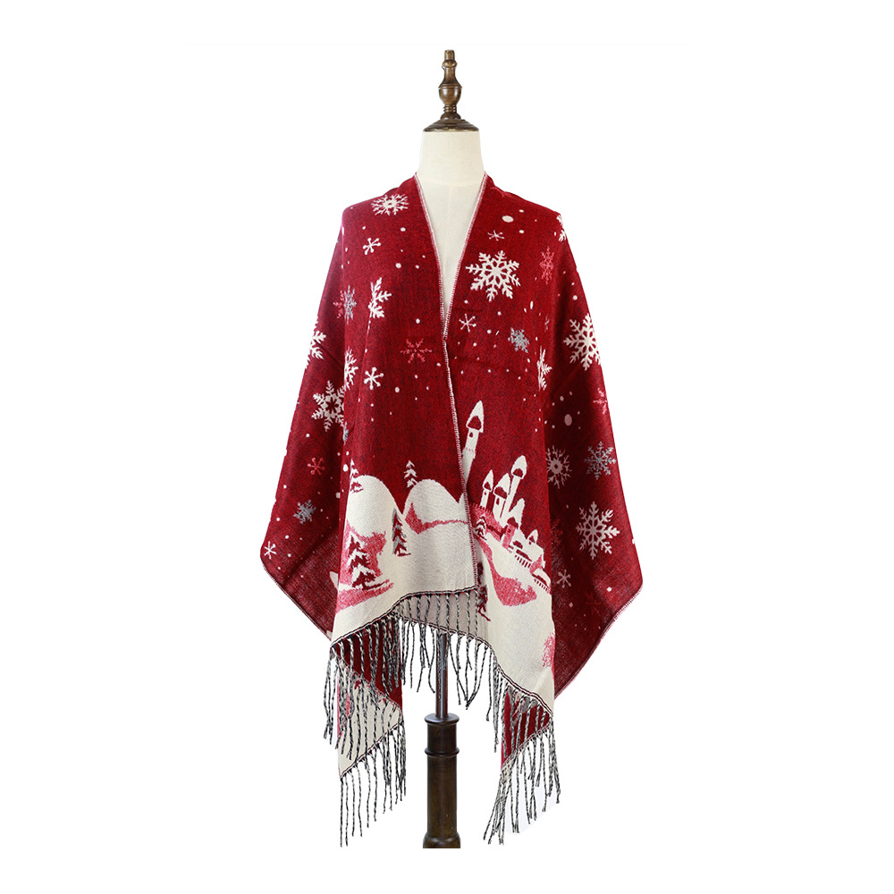 FS001241 ALLCH Cape Snow Fawn Shawl