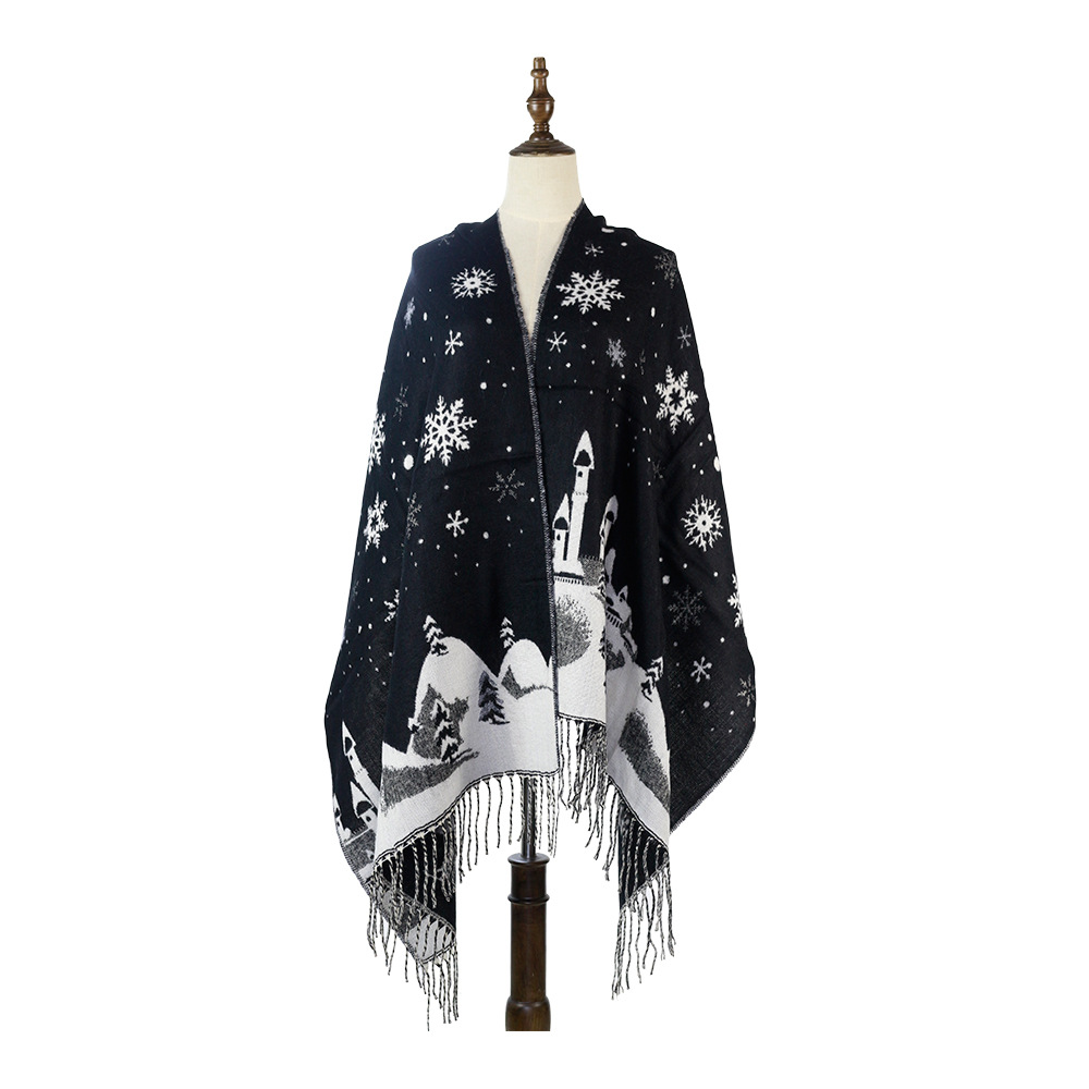 FS001241 ALLCH Cape Snow Fawn Shawl - Image 8