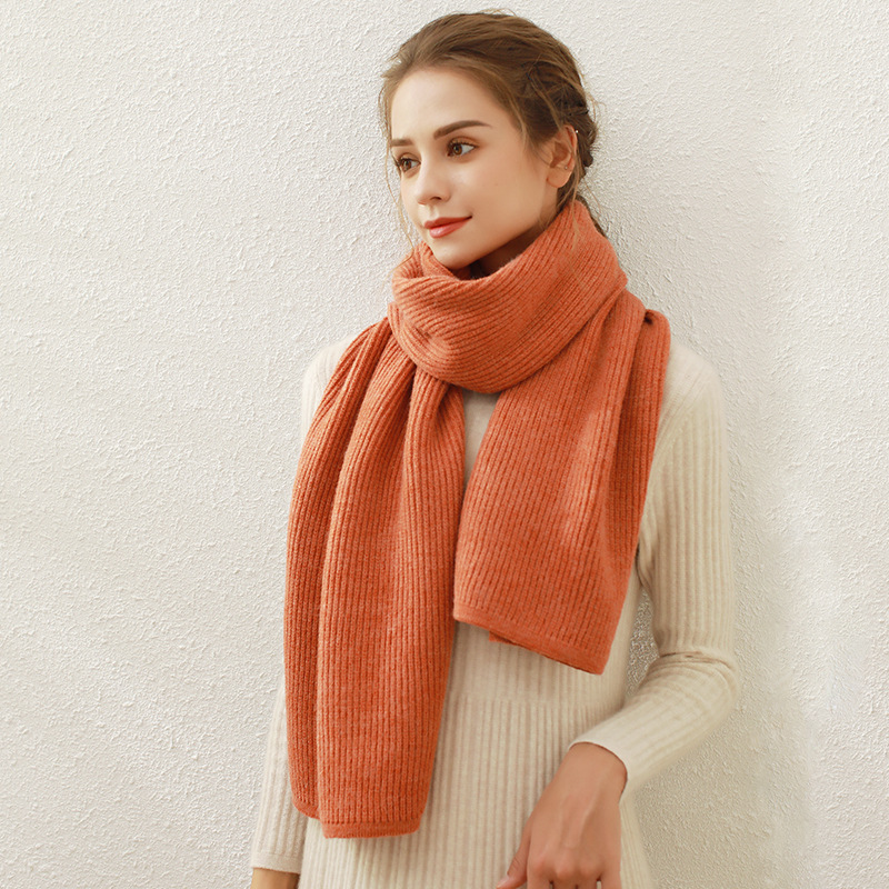 FS000691 ALLCH Knitted Women Thickening Scarf - Image 6