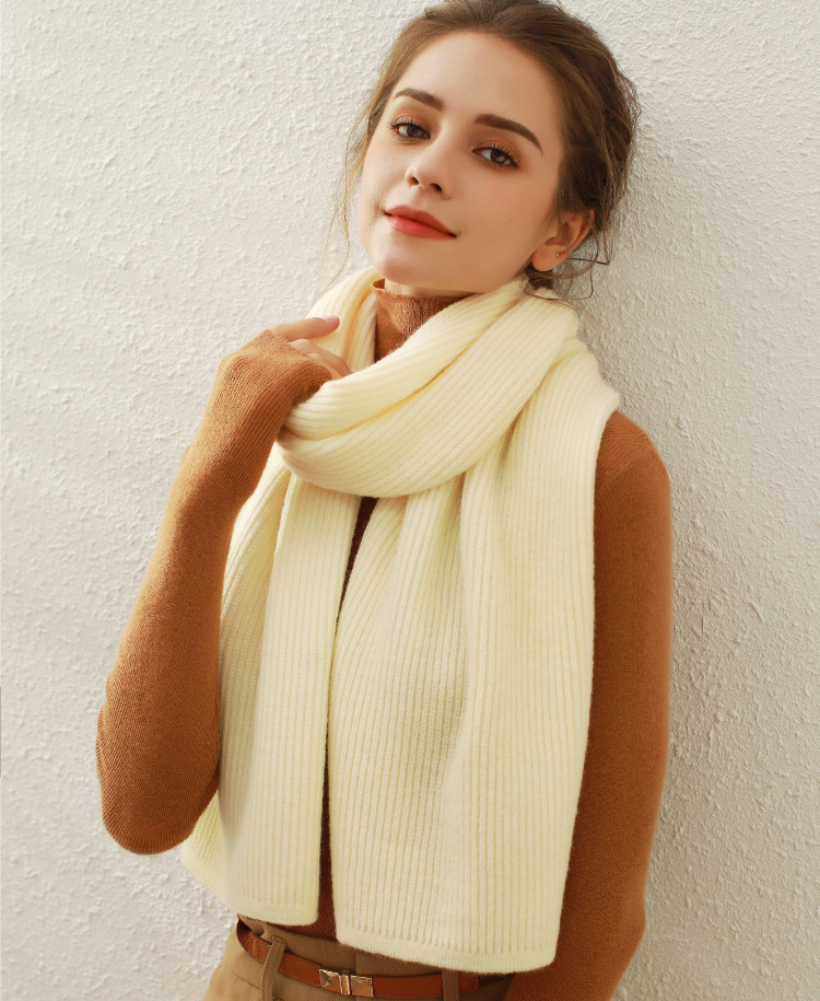 FS000691 ALLCH Knitted Women Thickening Scarf - Image 3
