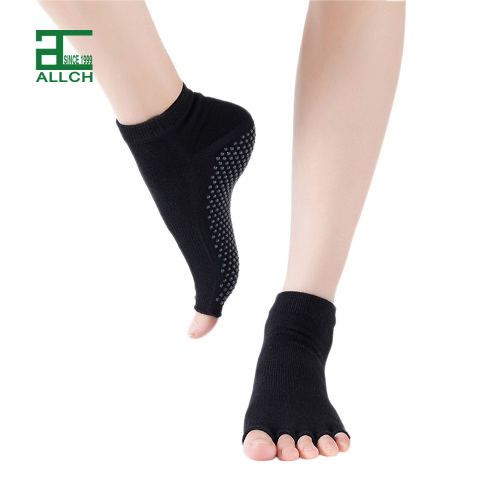 AL000119 ALLCH Women Bamboo Trampoline Non-slip Floor Yoga Socks