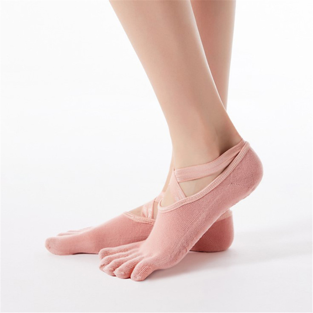 FS000128 ALLCH Eco-friendly Breathable Women Yoga Grip Socks - Image 4